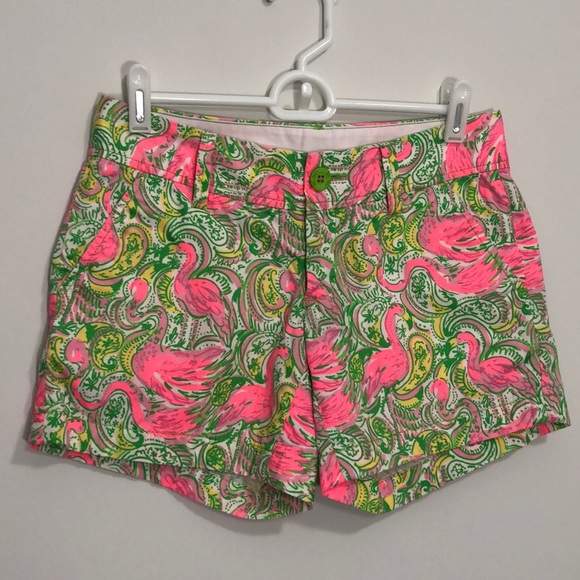 Lilly Pulitzer Pants - Lilly Pulitzer flamingo paisley Callahan shorts
